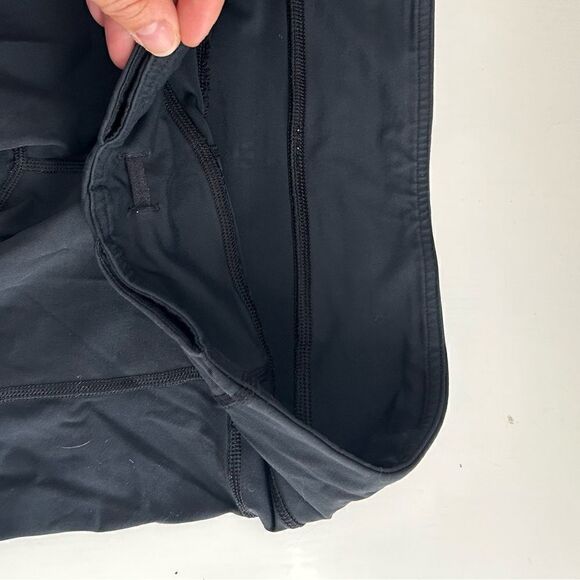 Lululemon Black Cropped Side Ruched Leggings Size 4 - Picture 8 of 11